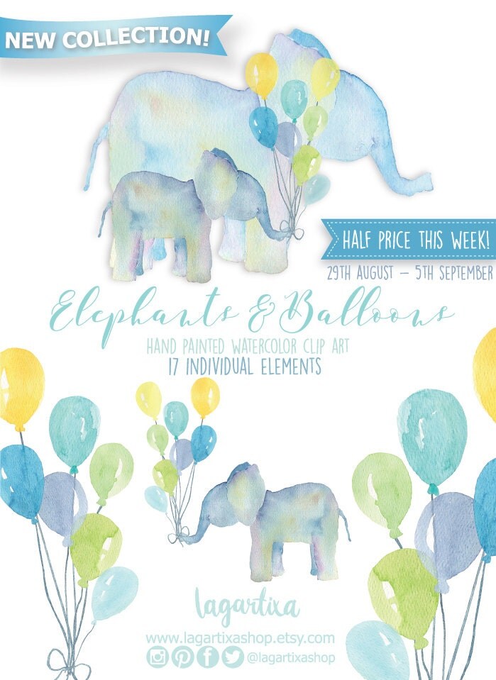 etsy watercolor clipart - photo #21