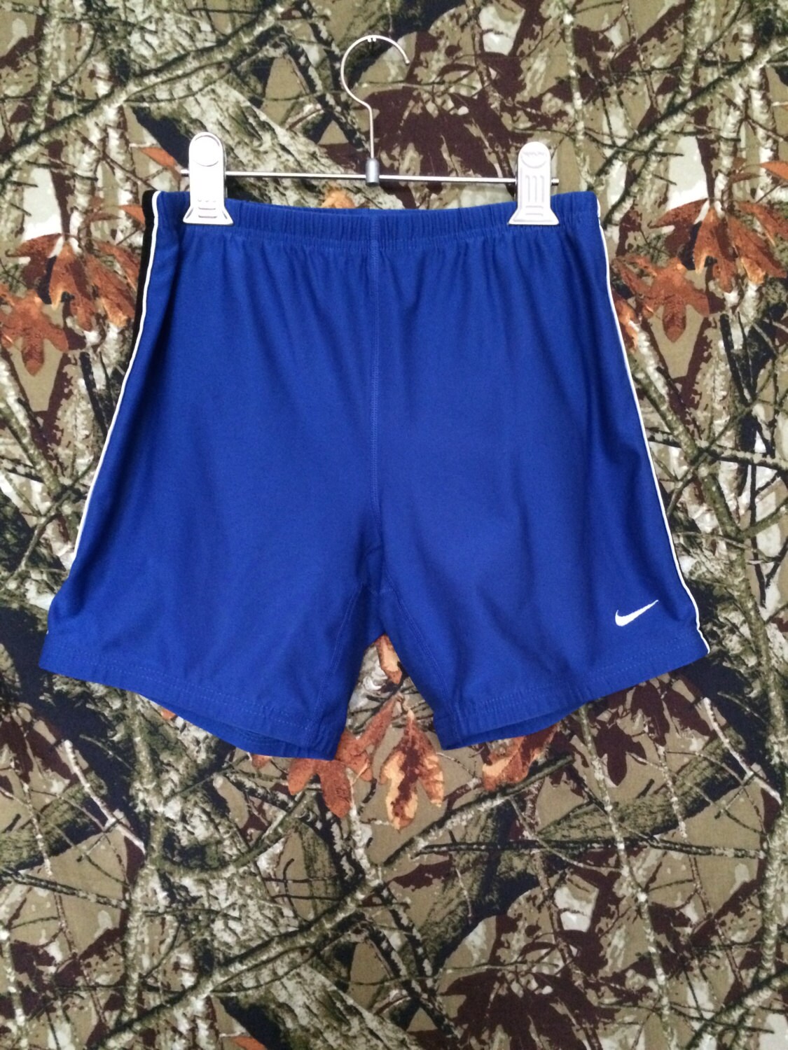 blue nike biker shorts