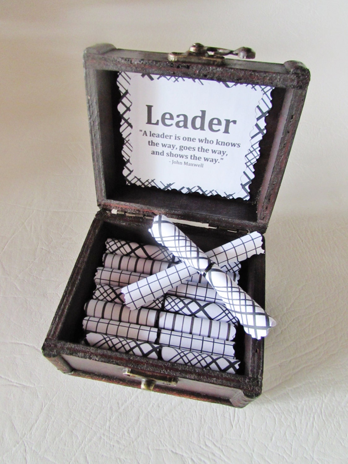 Leadership Scroll Box Leadership Gift Boss Gift Boss Day