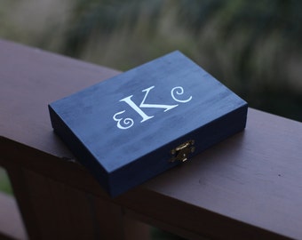 Rustic Ring Bearer Personalized Ring Bearer Box Rustic Wedding Pillow Ring Bearer Alternative Monogrammed Ring Bearer Box