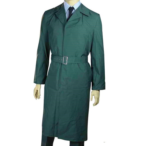 new 1980s East German vopo army raincoat military coat