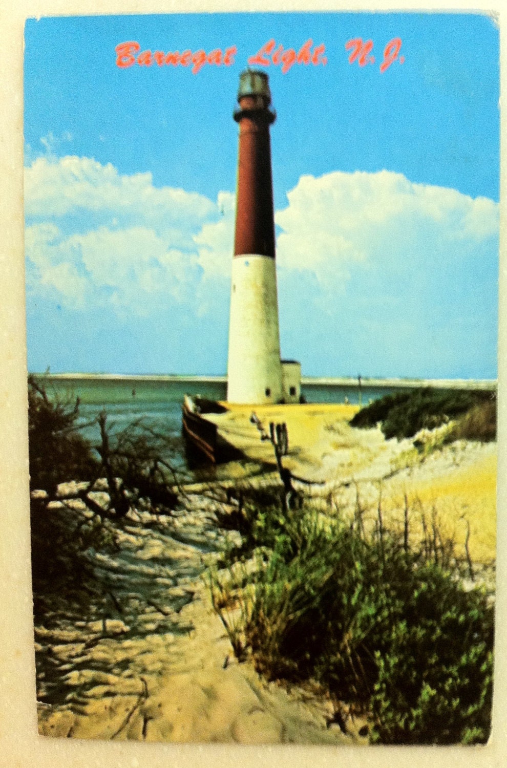 Vintage NJ Postcard Barnegat Light New Jersey 1960 Long Beach