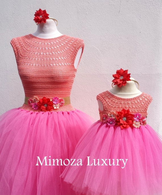 Mother Daughter Matching Dresses Adult tutu dress, Bridesmaid dress, Women tutu dress, Wedding dress, Hen party dress, Adult Princess dress