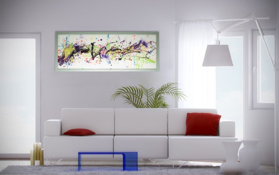 Extra Large Wall ArtAbstract Glass ArtModern Glass Painting