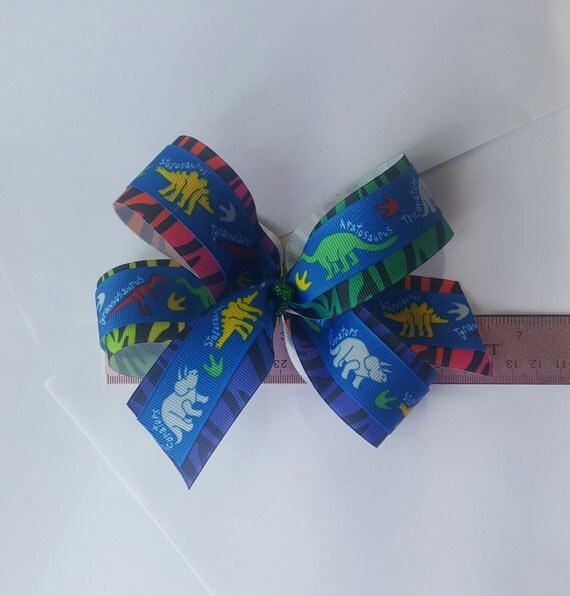 dinosaur hair bow