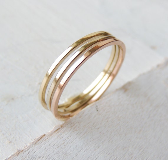 14k Square Gold Ring