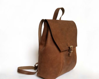 GENUINE LEATHER RUCKSACK, bag, backpack, full grain leather backpack, christmas gift