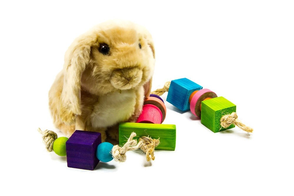 Bunny Toss Toy Set Bunny Rabbit Chew Toy Small Animal