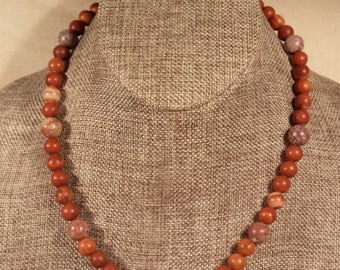 Pure Silver Aara Red Stone Necklace