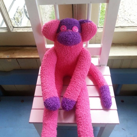 purple sock monkey