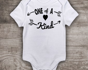 First birthday shirt Milestone birthdays t-shirt Baby Bodysuit "One of a kind" birthday gifts 1st new baby gift- a472