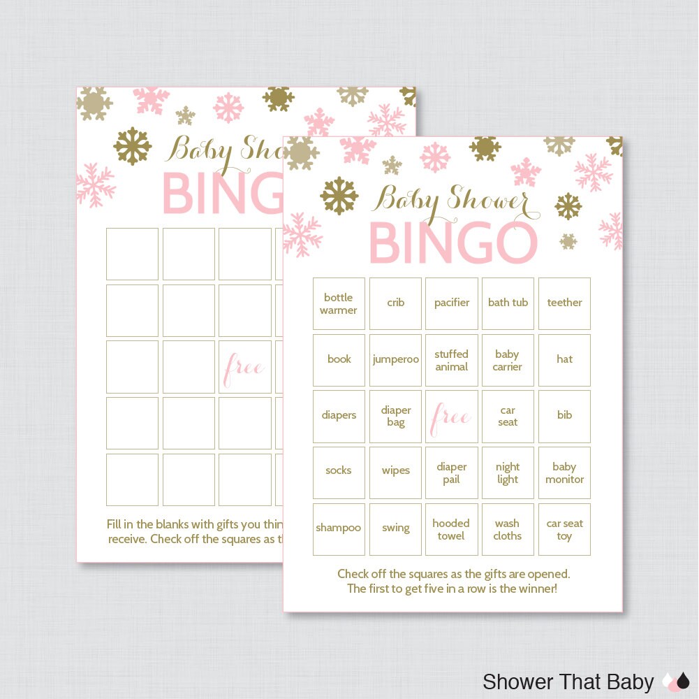 shower baby cards 60 bingo Shower Cards Blank Winter Cards Printable Baby Bingo Bingo