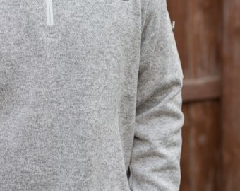 Monogrammed Men's Charles River 1/4 Zip Sweater Fleece
