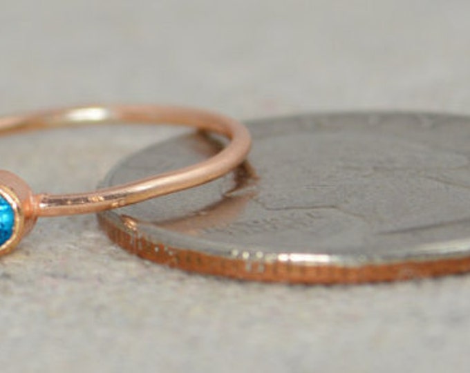 Grab 6 14k Rose Gold Filled Infinity Ring, Rose Gold Filled Ring , Stackable Rings, Mothers Ring, Birthstone, Rose Gold, Rose Gold Knot Ring