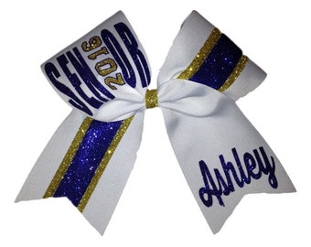 2017 or 2018 Custom 2 Colored Senior Cheer Bow