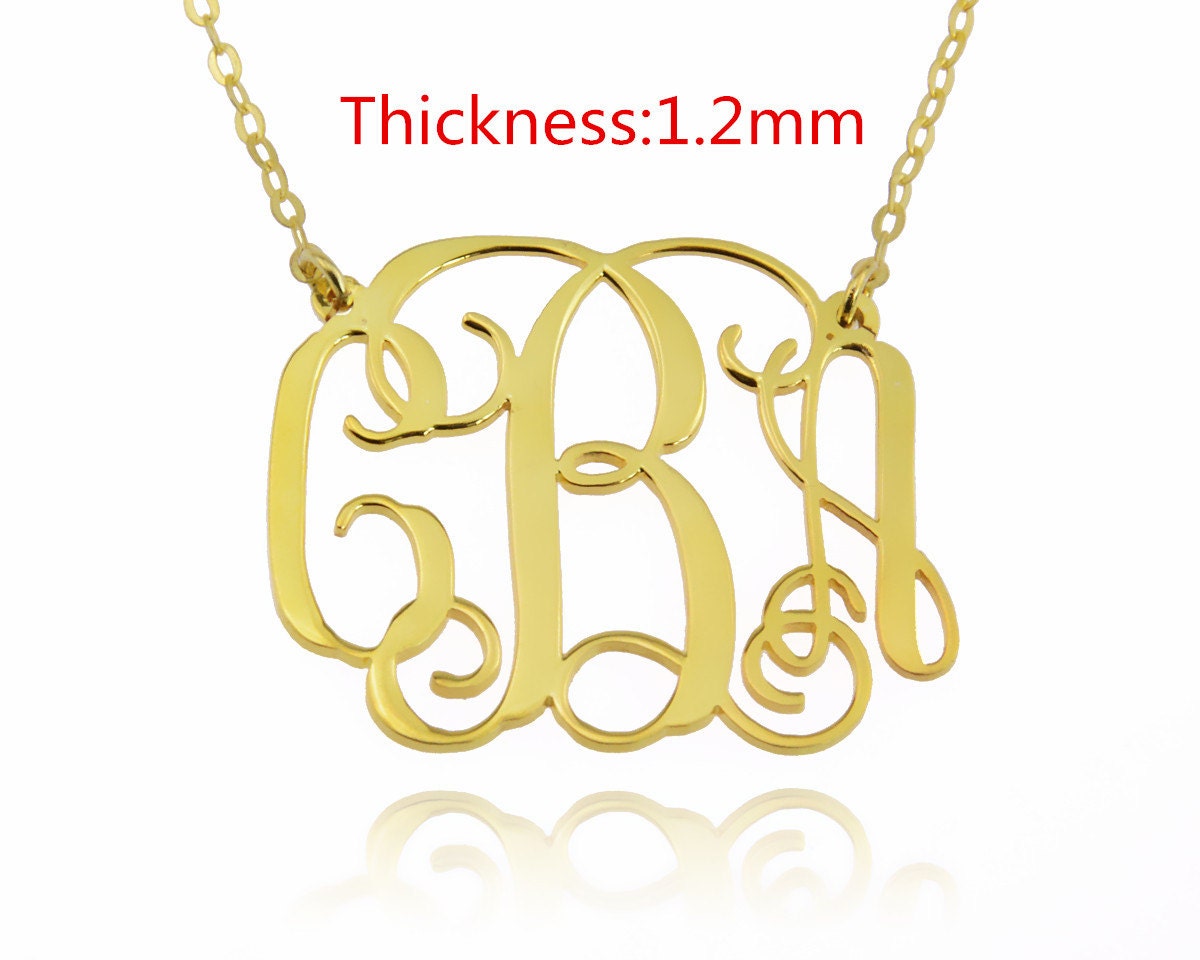 Monogram NecklacePersonalized Monogram NecklaceInitials