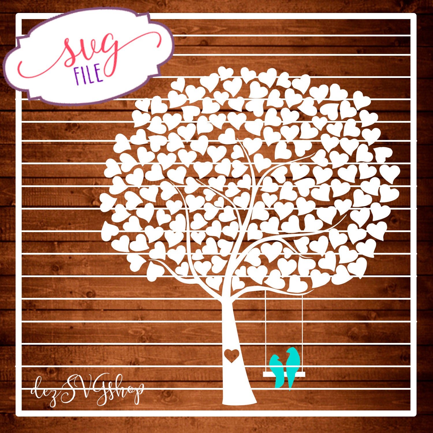 Download Wedding Tree SVG file Wedding Guest Book Tree Tree by ...