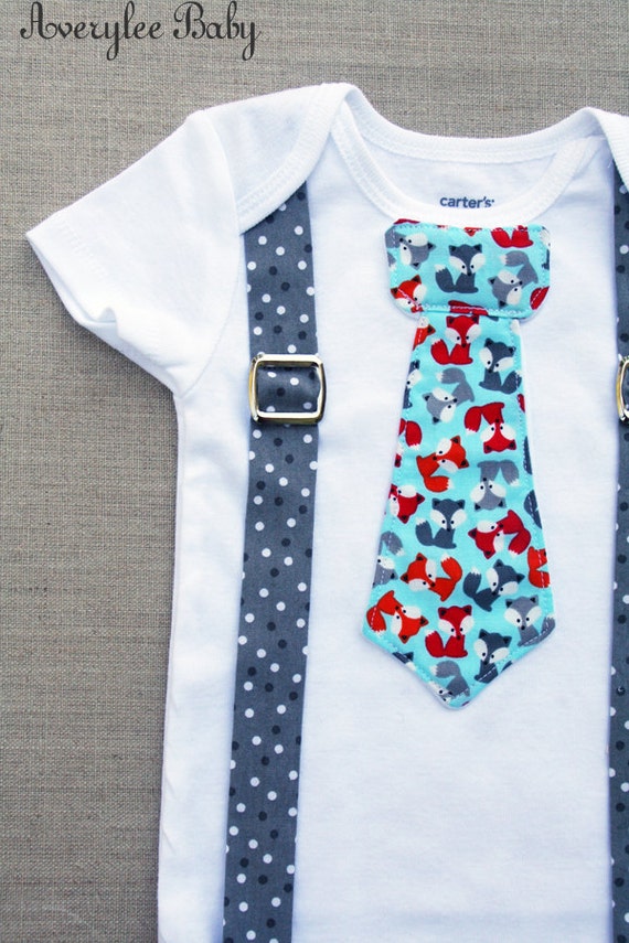 Fox Baby Boy Clothes Baby Boy Body Suit Foxes One by AveryleeBaby