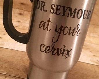 Ob/gyn obgyn personalized 14oz stainless steel travel mug