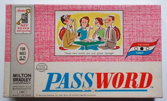 Vintage Password Game