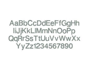 Helvetica Small Embroidery Font Machine Embroidery Monogram Font Designs 4 Size BX Embroidery Fonts - INSTANT DOWNLOAD