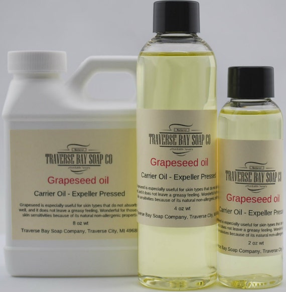 Grapeseed oil. 4 oz Soap making lotion creams massage oil