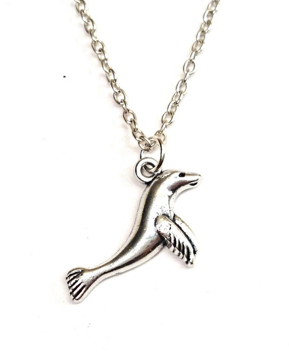 Baby Seal Necklace Seal Jewelry Seal Charm by