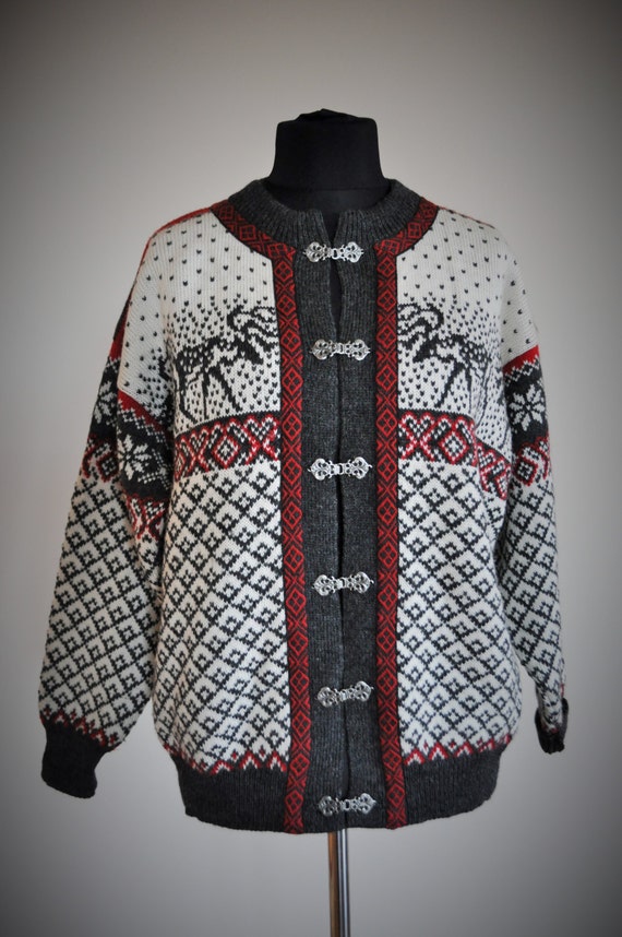 Vintage Norwegian Sweater / Norway pure wool / Women / Men