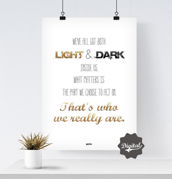 We've all got both light and dark inside us. Harry by iloveposter