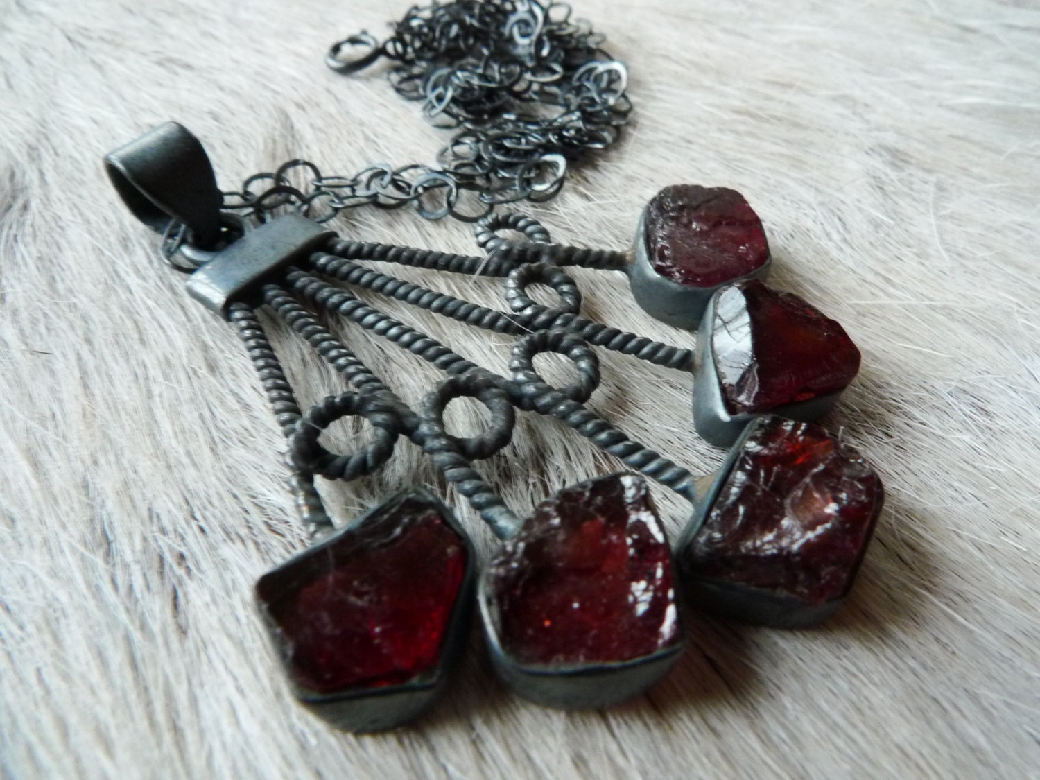 necklace Raw necklace pendant Rough