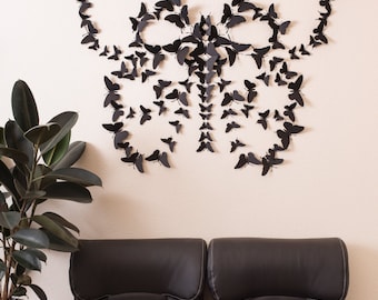 Black 3D Butterfly Wall Art