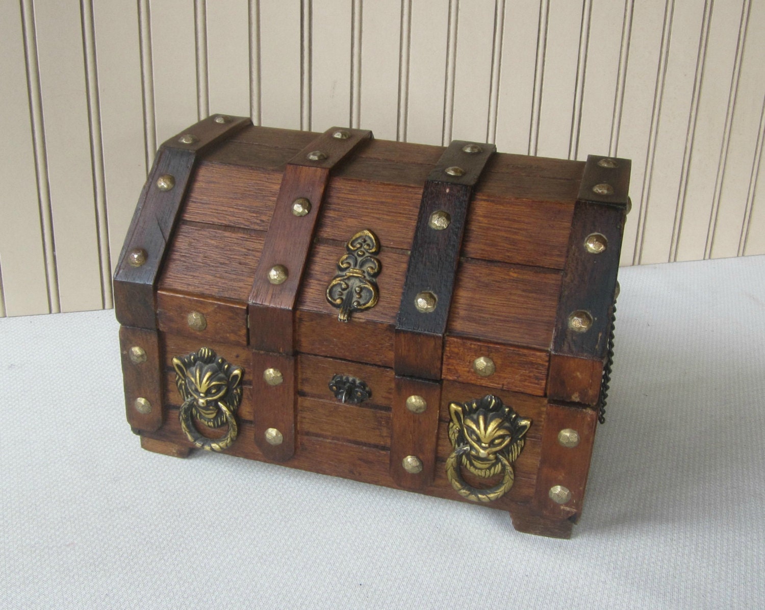 Men's Treasure Chest Vanity Box Men's Jewelry Box