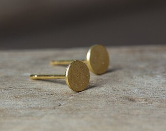 Gold Studs, Gold Circle Earrings, Gold Stud Earrings, Tiny Stud Earrings, Minimal Earrings, Dainty Earrings, Circle Stud Earrings