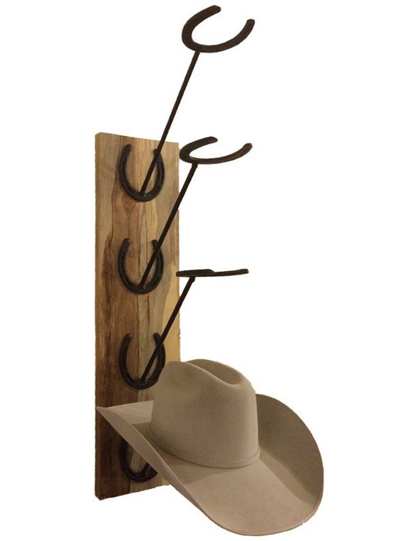 Reclaimed Wood Hat Rack by LuckyArts on Etsy