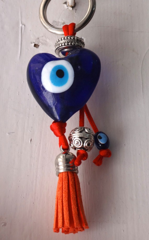 Good luck eye charm heart evil eye greece turkey