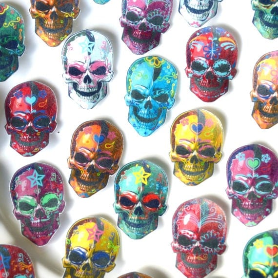 Edible Calavera Sugar Skulls x105 - Day of the Dead Voodoo ...
