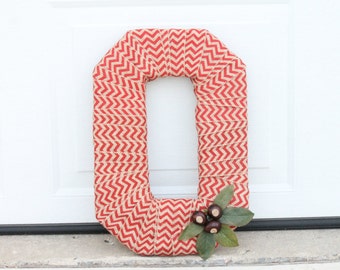 Ohio State Buckeye Burlap Wreath