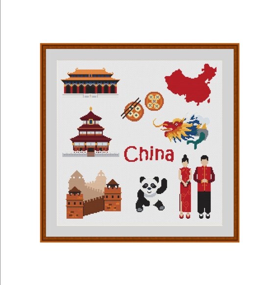 Chinese cross stitch China cross stitch Asian cross stitch