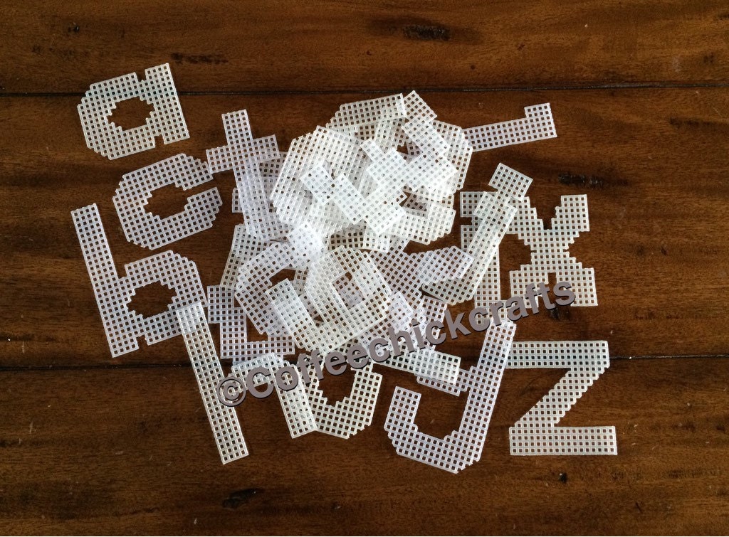 Plastic Canvas Lowercase Alphabet 34 tall Plastic