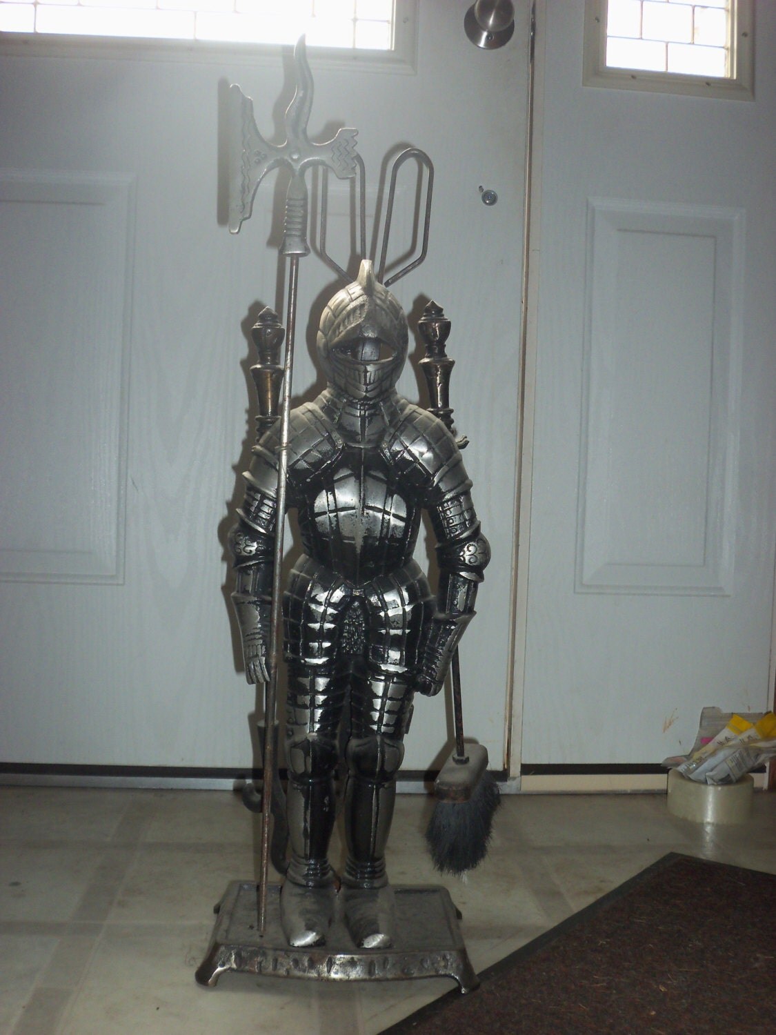 Vintage 1970 S Unique Short Knight Heavy Wrought Iron 5