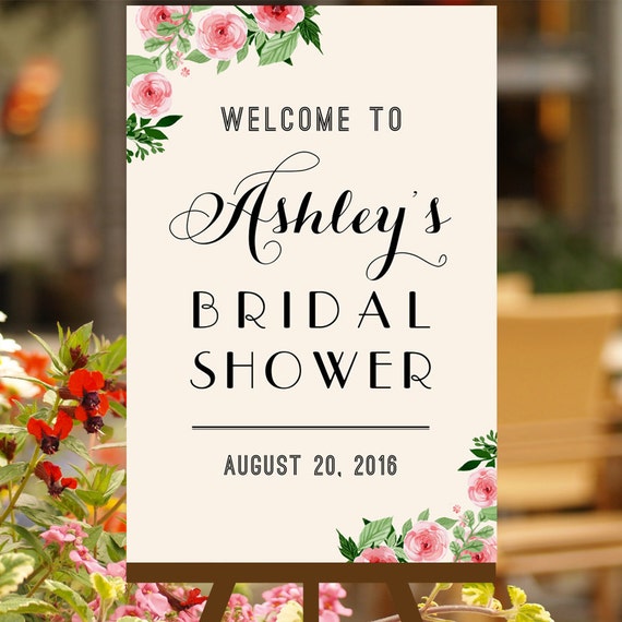 Bridal Shower Sign Printable by abbiesdesignstudio