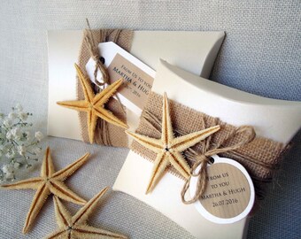 Gift Boxes Wedding Favor Boxes Beach Boxes Party Favor Boxes Pillow Boxes Large Pillow Boxes Ivory Burlap Pillow Boxes - PACK of 5 BOXES
