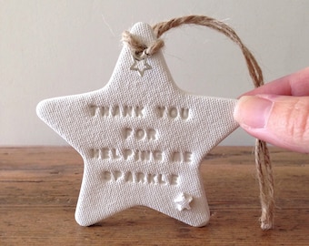 Thank you for helping me sparkle ~ Teacher's gift ~ Christmas gift - end of term