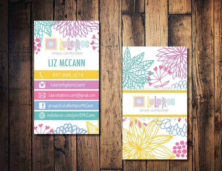 LulaRoe business card LulaRoe calling card by TheWrightInvite