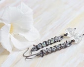 Copper earrings Silver earrings Glass earrings Swarovski crystal earrings Oxidized earrings Wire wrapped earrings Transparent Handmade Copper earrings Silver earrings Glass earrings Swarovski crystal earrings Oxidized earrings Wire wrapped earrings Transparent Handmade