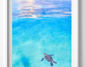 turtle print,painting,watercolor,wall art,Pic no 92