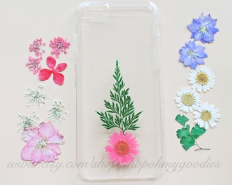 Pressed Flower Samsung Galaxy S4 Case, Real Flower Samsung Galaxy S5 Case, Handmade Natural Flower iPhone 5 Case Dried Flower iPhone 5s Case