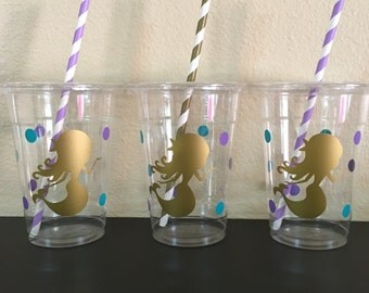 Mermaid party cups