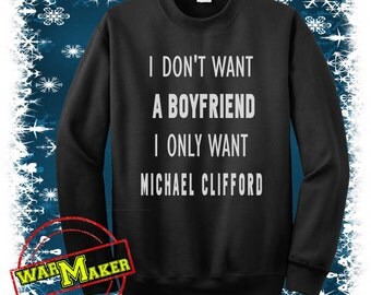 MICHAEL CLIFFORD sweatshirt crewneck michael clifford sweater white,black,sportgrey