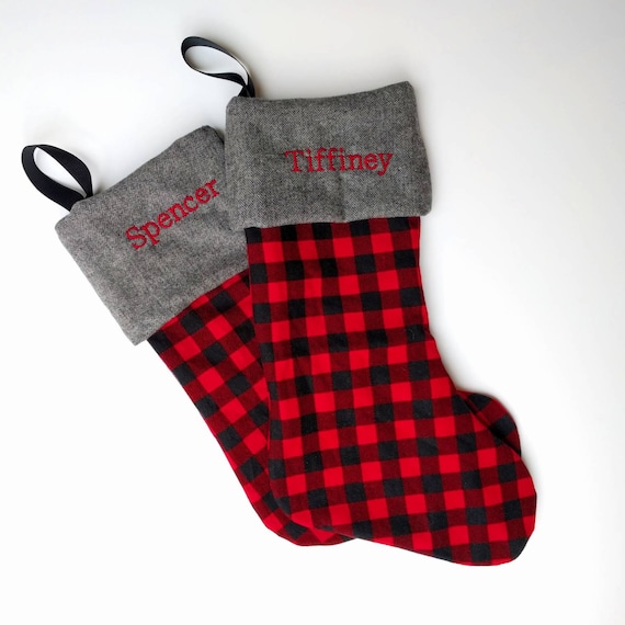 Image Result For Plaid Personalized Christmas Stockings Image Result For Plaid Personalized Christmas Stockings